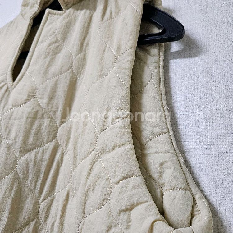 새상품) 가볍고 따뜻한 퀼팅 조끼 롱원피스--3