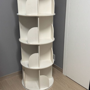 이케아 원형 회전책장 화이트 (경산 직거래 승용차ok)