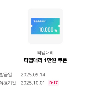 티맵대리 1만원 쿠폰