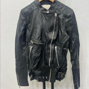 정품) 마쥬 여성 가죽 라이더 자켓 1
