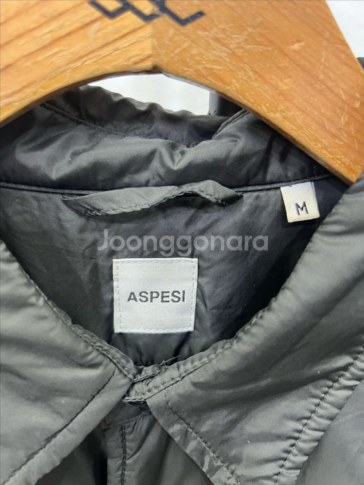 매장판정품) 아스페시 남성 블랙 경량패딩 M--5