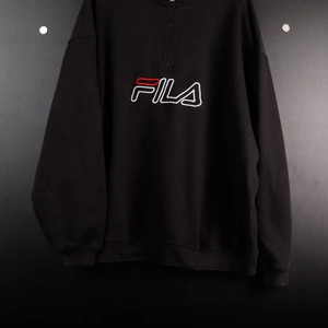[2XL]휠라 블랙 집업 쟈켓