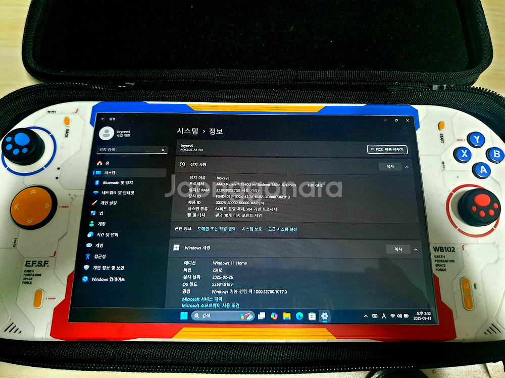 옥조 A1 Pro 7840 32기가 1tb UMPC--1