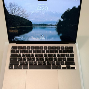 맥북에어 m2 13 풀박스 노기스 512GB 16GB