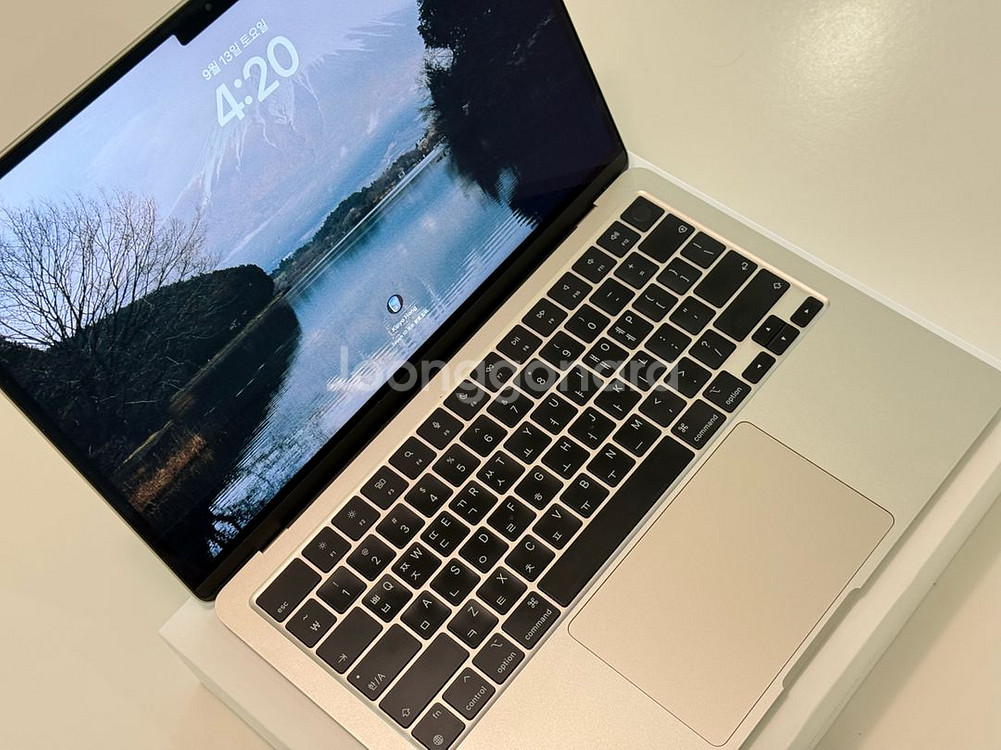 맥북에어 m2 13 풀박스 노기스 512GB 16GB--4