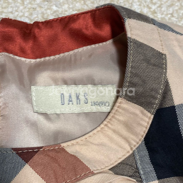 (정품)닥스 키즈 하운드체크 드레스 원피스 130 9Y--3