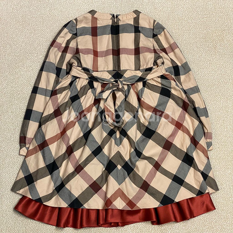 (정품)닥스 키즈 하운드체크 드레스 원피스 130 9Y--2