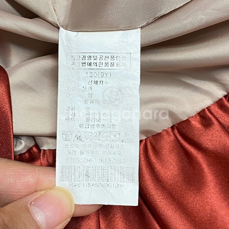 (정품)닥스 키즈 하운드체크 드레스 원피스 130 9Y--4