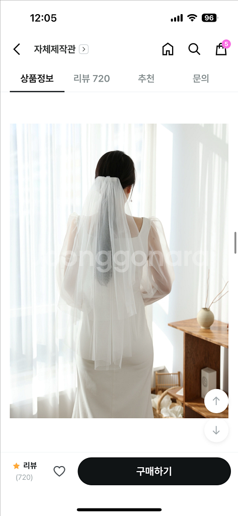 모반디 드레스와 베일--2