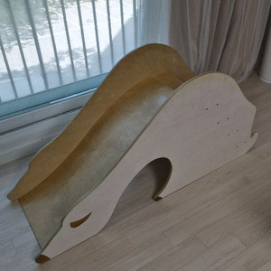 자작나무 원목 북극곰 미끄럼틀