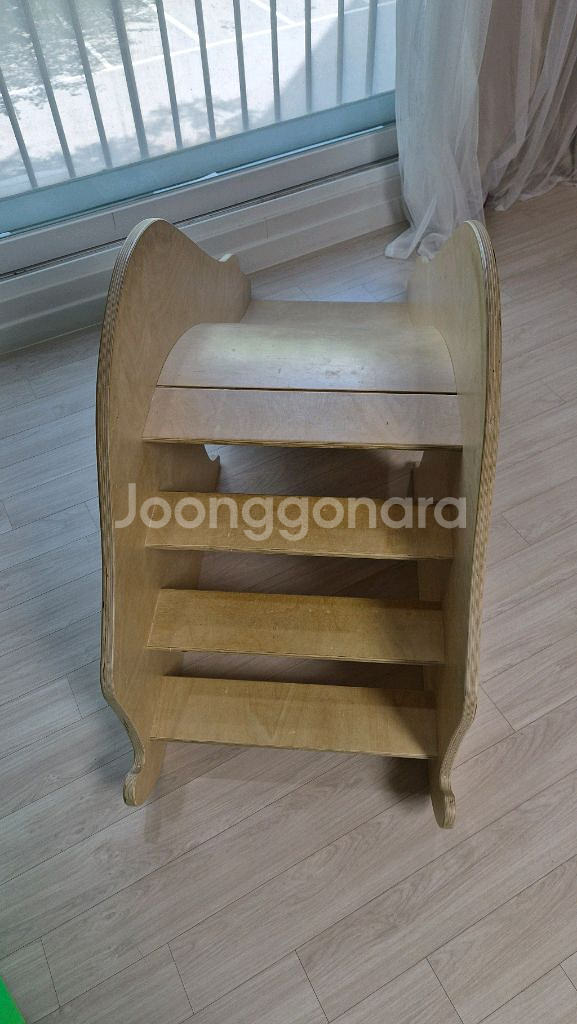 자작나무 원목 북극곰 미끄럼틀--3