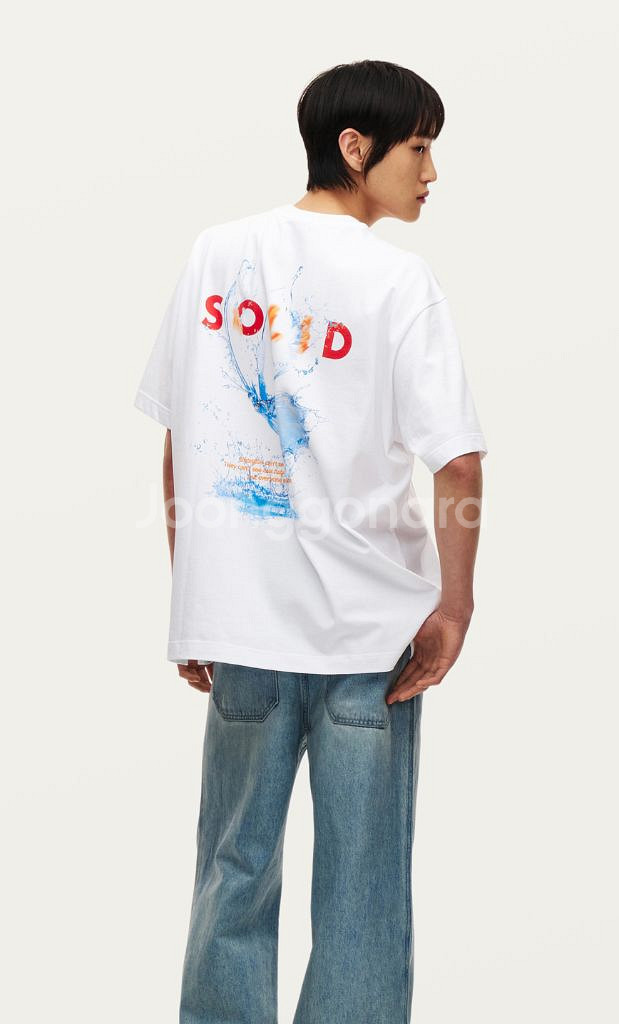 24SS 솔리드옴므 워터 버터플라이 반팔 48--0