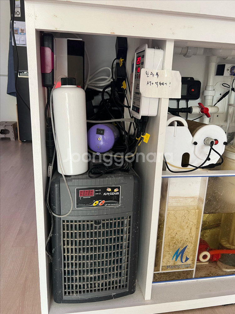 마린*** 어항 세트 (화이트 캐비닛 포함)--3