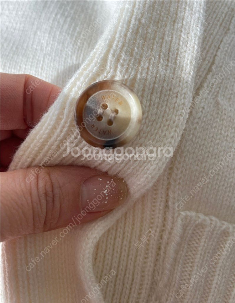 워터 리버 어드레스 고급 이테리캐시미어100 니트가디건--3