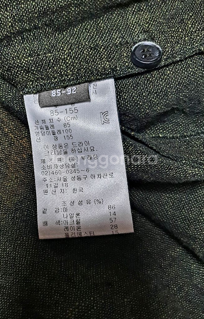 PRENDANG쁘렝땅 미착용 린넨 롱 셔츠 55--9