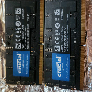 노트북용 렘ddr5 5600 16기가*2