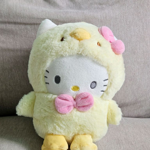 병아리옷 입은 헬로키티 봉제인형 새상품