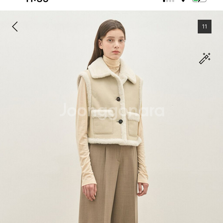 더캐시미어 양털조끼 (새상품)--0