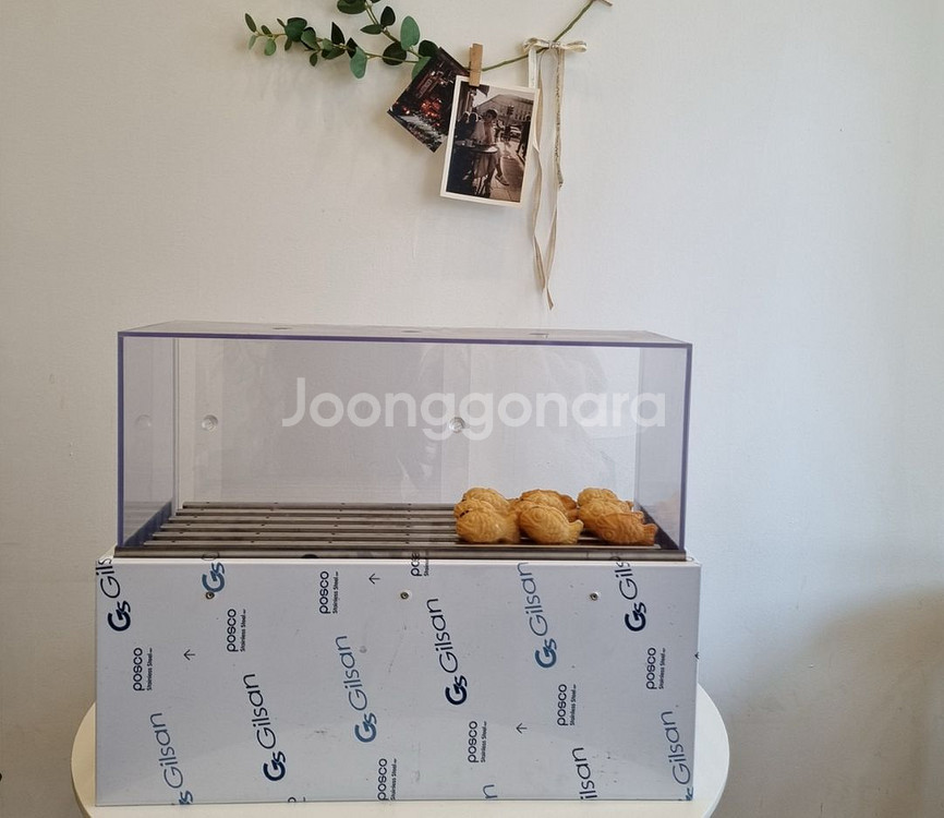 붕어빵 전기 기계, 보온 진열대 중고로 팝니다--3