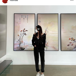 새상품:) 엔뉴엘 애착 벨벳 조거팬츠