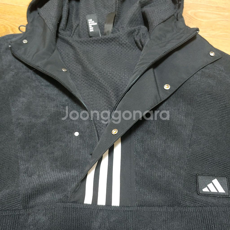 아디다스 어반 아노락 웜 자켓- 색상: 블랙- 부분적--4