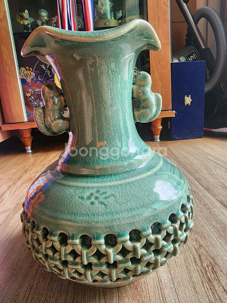청자 도자기 화병--0