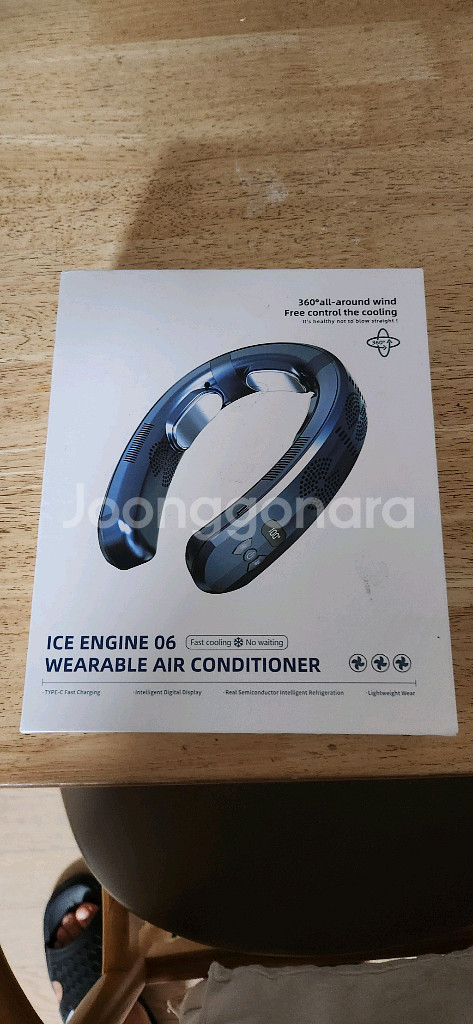넥밴드 선풍기, 에어컨 & 히터 목걸이 선풍기 냉풍기--0
