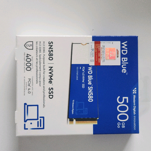 WD Blue 500GB NVMe SSD (미개봉)