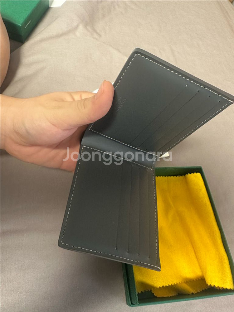 고야드 빅투와르 반지갑 그레이--6
