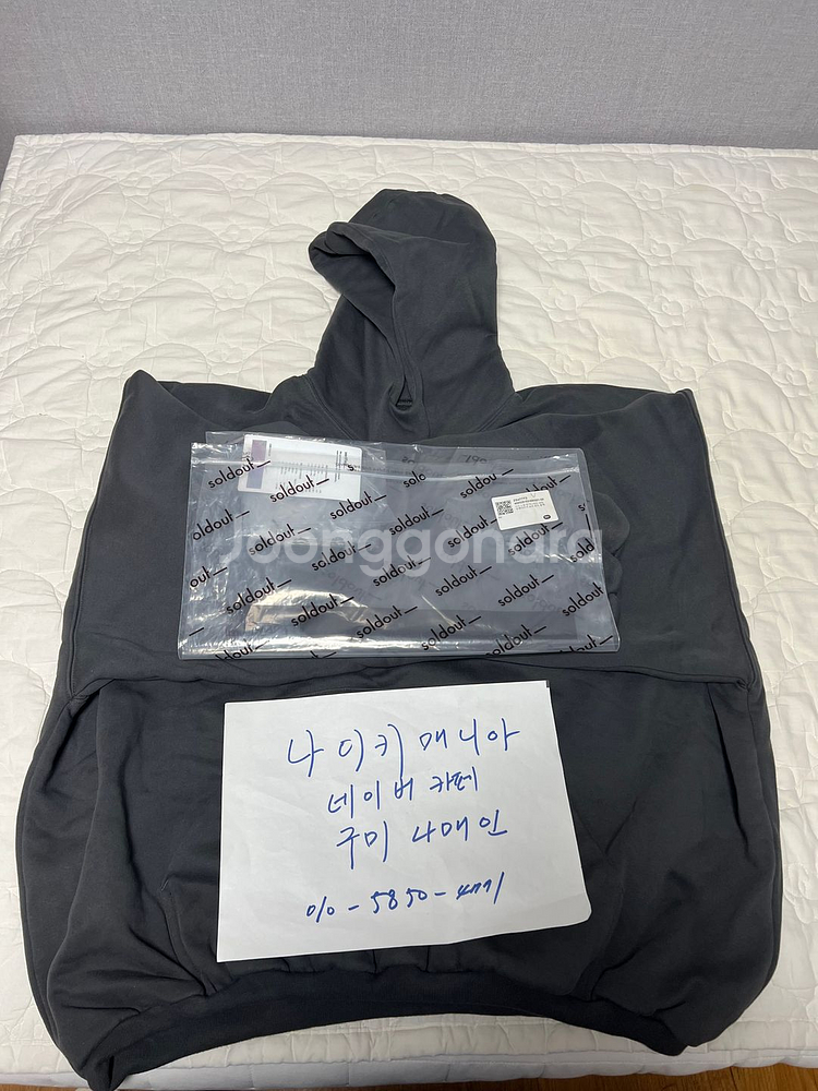 L 이지 갭 엔지니어드 바이 발렌시아가 도브 후드 블랙--0