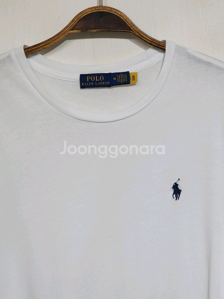 (M) 랄프로렌 폴로 반팔티 화이트 티셔츠 여성용 면티--1