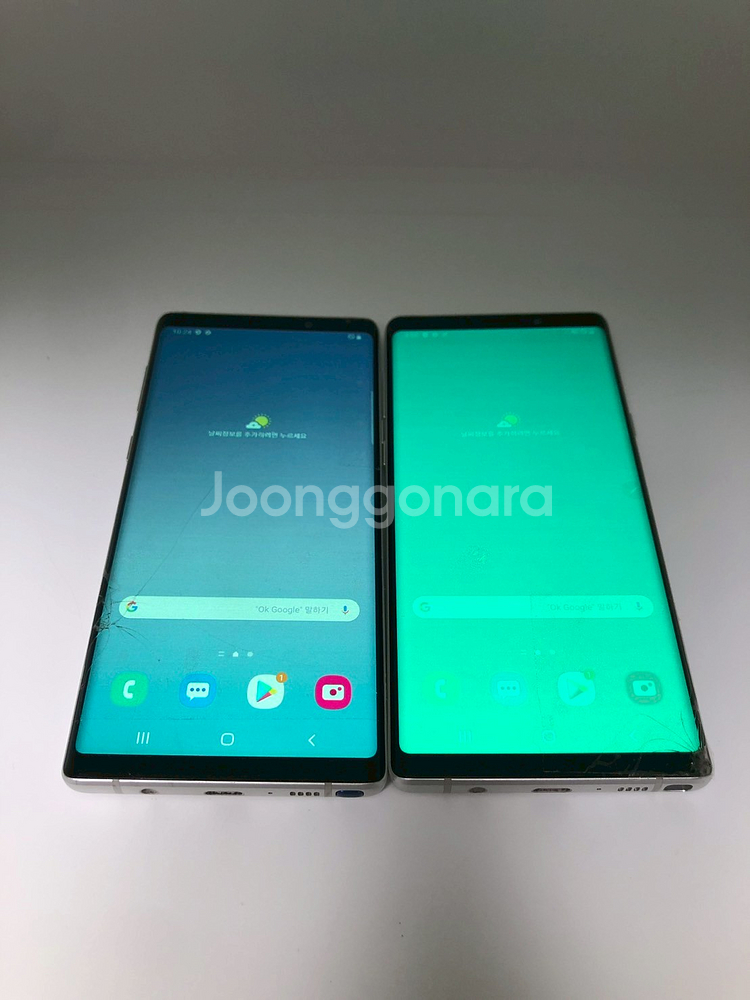 갤럭시 노트9 화이트 512G, 128G 부품 2대일괄--1
