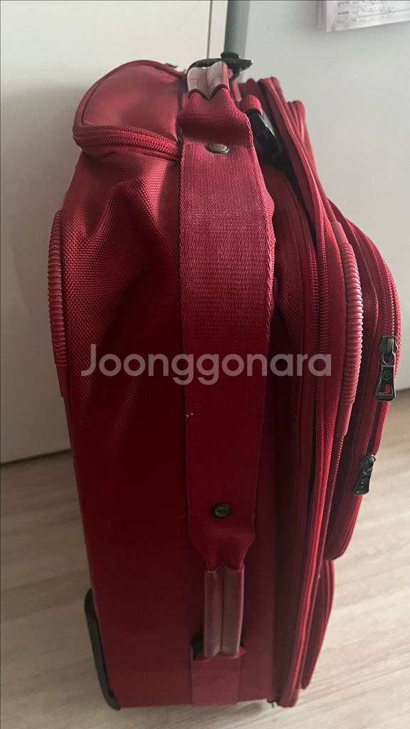 롱샴 빨간색 레드 여행용 캐리어 62x45x22cm사용--1