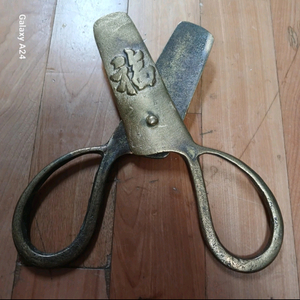 민속품 황동 엿가위