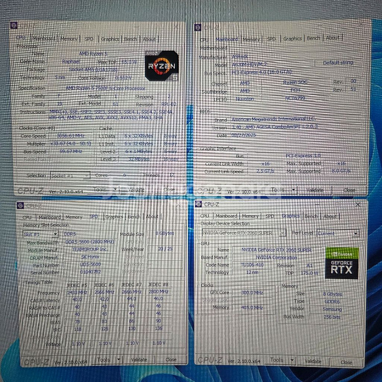 게이밍 데스크탑 Ryzen 7500f RTX 2060슈--0