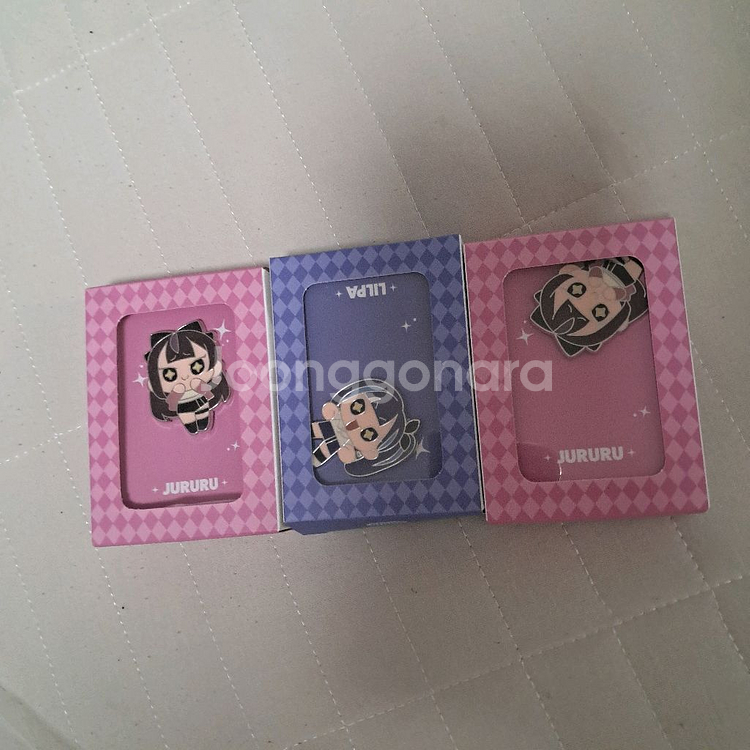 이세돌 이세페1 금속 뱃지 릴파 주르르--0