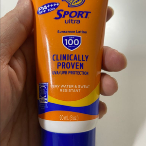 바나나보트 스포츠 선크림 SPF100 90ml 새상품입