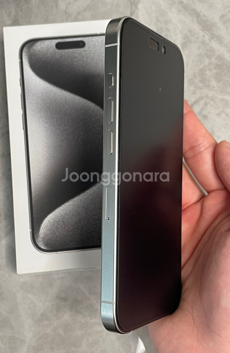 아이폰 15프로 실버--3