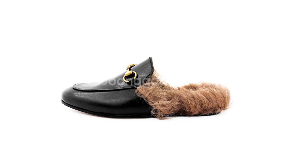 [9] 구찌 2015 프린스타운 홀스빗 퍼 뮬 슬리퍼--1