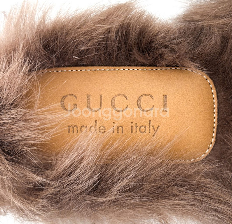 [9] 구찌 2015 프린스타운 홀스빗 퍼 뮬 슬리퍼--6