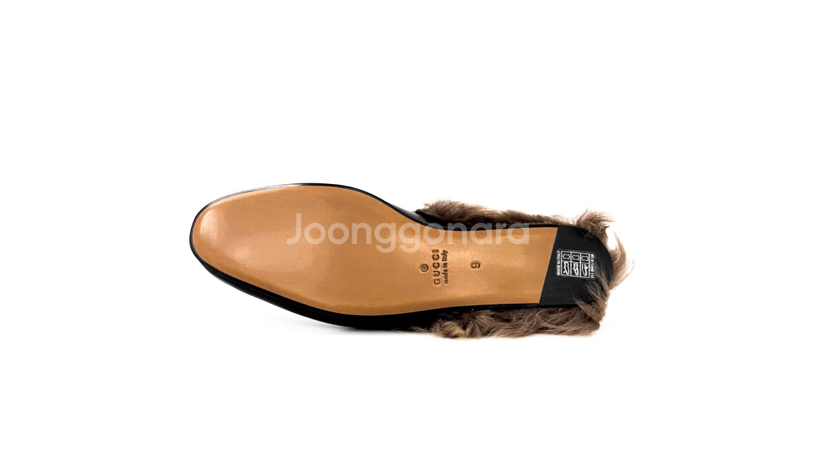 [9] 구찌 2015 프린스타운 홀스빗 퍼 뮬 슬리퍼--7