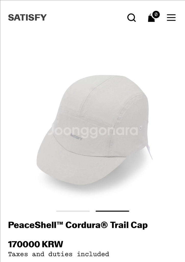 새티스파이 모자 그레이 새제품--1