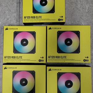 Corsair AF140 RGB Elite 팬 5개 A
