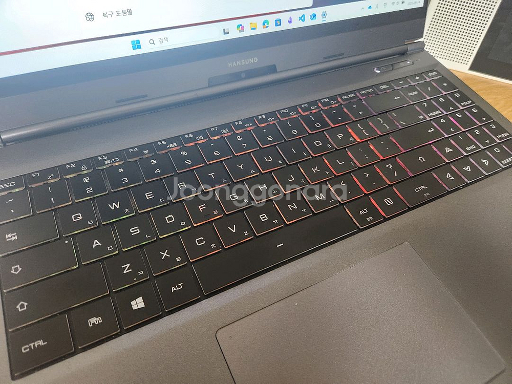 한성 rtx2070 i7 게이밍노트북 tfg257gs--6