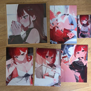 스텔라이브 리제 엽서,포토카드,색지