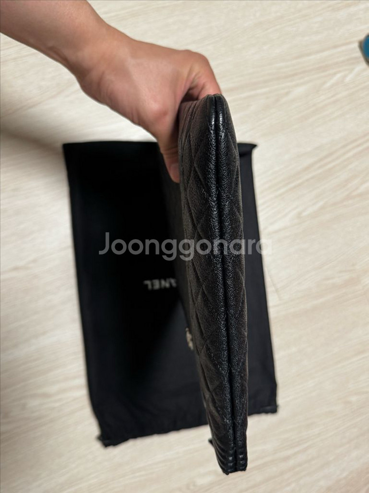 샤넬 보이 클러치 라지--1