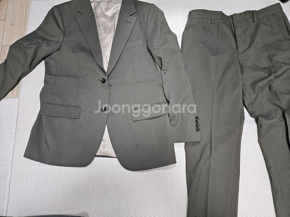 카키색 정장 카키색 수트 정장세트 정장바지 정장마이--0