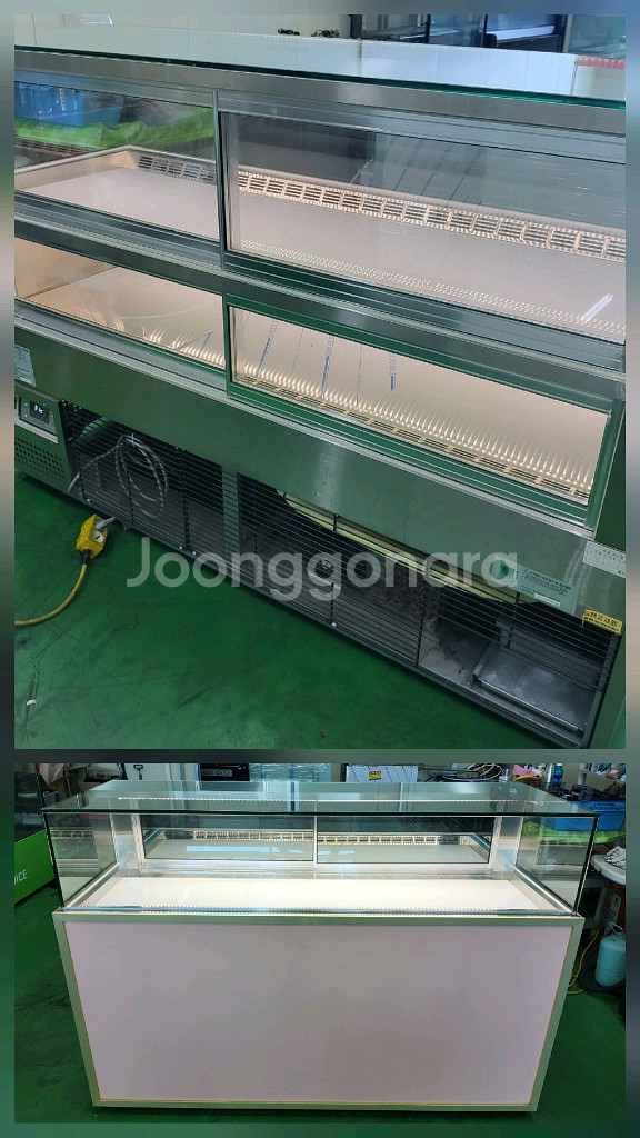 BKC 마카롱 샌드위치 냉장 쇼케이스 앞1단뒤2단--3