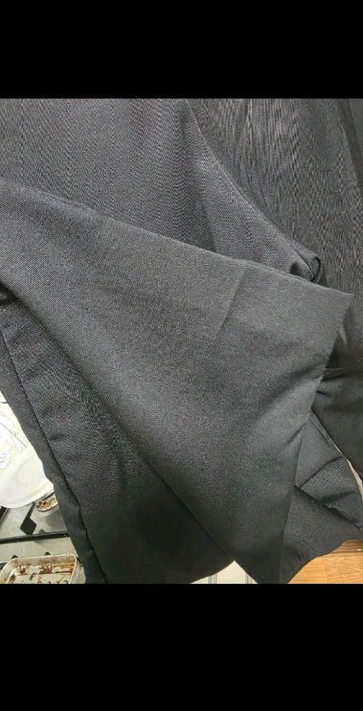 (2)폴리테루 미들지퍼 트라우저 블랙 이미지