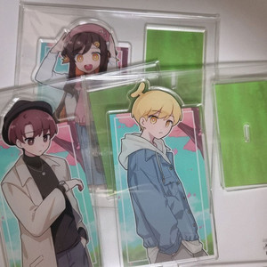 픽셀 스트리머 아크릴 일괄 판매(뚜띠, 진우, 탬탬)